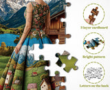 Puzzle scenico della signora 1000 pezzi