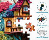 Quilted Art Treehouse Jigsaw Puzzle 1000 Pieces