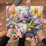 Floral Gnome Jigsaw Puzzle 1000 Pieces