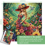 Couronné de fleurs puzzle de la puzzle 1000 pièces