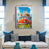 Puzzle Sunny Cat Ride 1000 pezzi