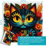 Color Bloom Cat Jigsaw Puzzle 1000 Pieces