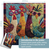 Patchwork Chick Jigsaw Puzzle 1000 Pieces