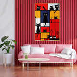 Geometric Cat Fun Jigsaw Puzzle 1000 Pieces