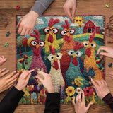 Pieci di puzzle pollo divertenti 1000 pezzi