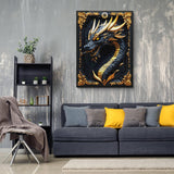 Puzzle drago oro nero puzzle 1000 pezzi