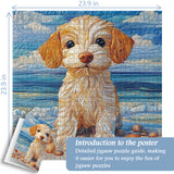 Pun puzzle 1000 pezzi da puzzle cucciolo in tessuto 1000 pezzi