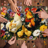 Puzzle Gallo e Pulcini 1000 pezzi