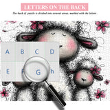 Puzzle astratto con pecora, 1000 pezzi