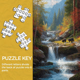 Montaña Waterfall Jigsaw Puzzle 1000 piezas