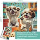 Shih Tzu Snack Time Jigsaw Puzzle 1000 Pieces