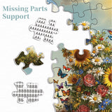 Puzzle con vaso primaverile da 1000 pezzi