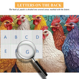 Puzzle Colorato Galli 1000 Pezzi