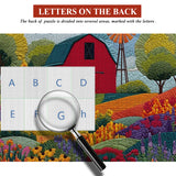 Puzzle del fienile dei giorni in fiore, 1000 pezzi