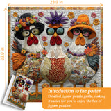 Gorgeous Chickens Jigsaw Puzzle 1000 Pieces