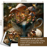Mushroom Teacup Jigsaw Puzzle 1000 Pieces
