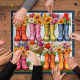 Flower Boots Jigsaw Puzzle 1000 Pieces