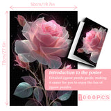 Pink Dream Rose Jigsaw Puzzle 1000 Pieces