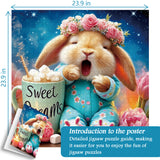 Puzzle del coniglietto che sbadiglia 1000 pezzi