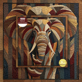 Elephant Mosaic Jigsaw Puzzle 1000 Pieces