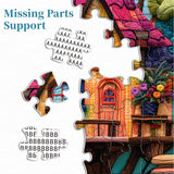Quilted Art Treehouse Jigsaw Puzzle 1000 Pieces