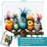 Cartoon Birds Jigsaw Puzzle 1000 Pieces