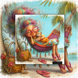Grandma's Beach Nap Jigsaw Puzzle 1000 Pieces