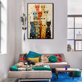 Puzzle colorato Cat Jenga 1000 pezzi