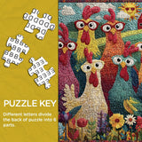 Pieci di puzzle pollo divertenti 1000 pezzi