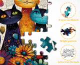Floral Cats Jigsaw Puzzle 1000 Pieces