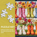 Flower Boots Jigsaw Puzzle 1000 Pieces