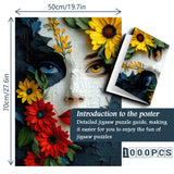 Colorful Flower Woman Jigsaw Puzzle 1000 Pieces