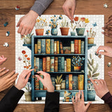 Floral Whisper Bookshelf Jigsaw Puzzle 1000 Pieces
