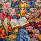 Floral Tea Reading Jigsaw Puzzle 1000 Pieces