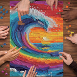 Colorful Waves Jigsaw Puzzles 1000 Pieces