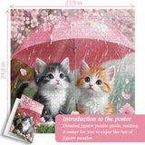 Cats in the Rain Jigsaw Puzzle 1000 Pieces