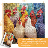 Puzzle Colorato Galli 1000 Pezzi