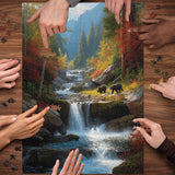 Montaña Waterfall Jigsaw Puzzle 1000 piezas
