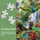 Jungle Menagerie Jigsaw Puzzle 1000 Pieces