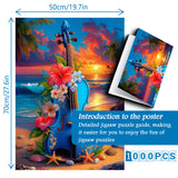 Floral Violin Jigsaw Puzzle 1000 Pieces