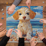 Pun puzzle 1000 pezzi da puzzle cucciolo in tessuto 1000 pezzi