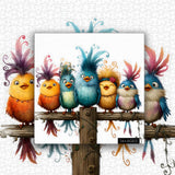Cartoon Birds Jigsaw Puzzle 1000 Pieces