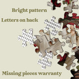 Tissu Noël gnome puzzle 1000 pièces