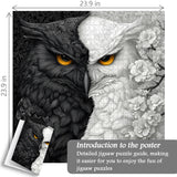 Yin Yang Owl Jigsaw Puzzle 1000 Pieces