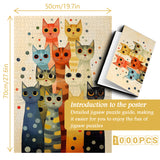 Puzzle colorato Cat Jenga 1000 pezzi