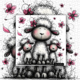 Puzzle astratto con pecora, 1000 pezzi