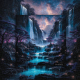 Violet Cascade Jigsaw Puzzle 1000 Pieces