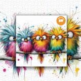 Puzzle Colorburst Uccelli 1000 pezzi