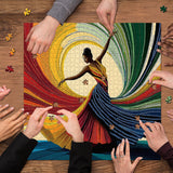 Pieci di puzzle da ragazza da ballo 1000 pezzi