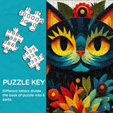 Color Bloom Cat Jigsaw Puzzle 1000 Pieces